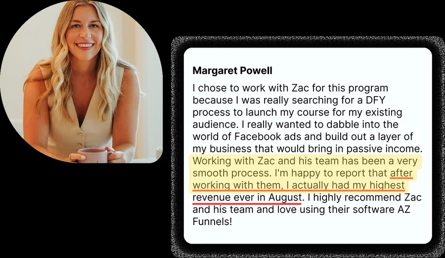 Margaret Powell: highest revenue ever